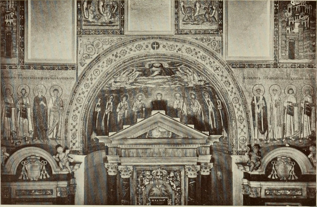 An illustration from Le chiese de Roma I, 1910, leaf 34
