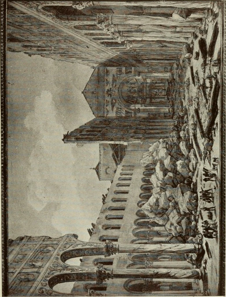 An illustration from Le chiese de Roma I, 1910, leaf 44