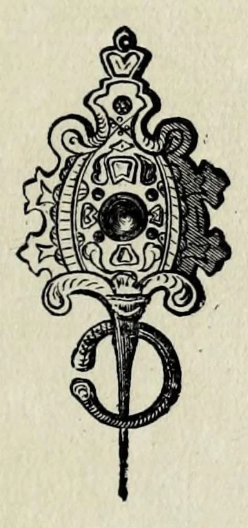 An illustration from Le Codex Troano et l'écriture hieratique de l'Amérique centrale, 1878, leaf 25