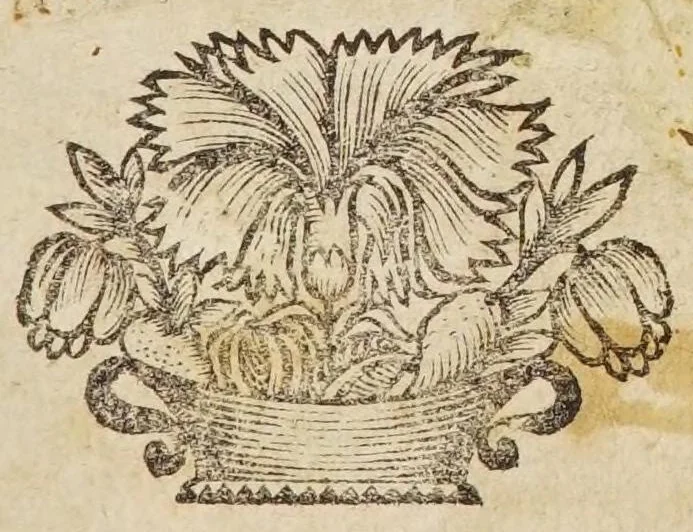 An illustration from L'ecole des ragoust, ou, Le chef-d'euvre du cuisinier, du patissier et du confiturier : ou est enseignée la manière d'apprêter toute sorte de viandes, de faire toute sorte de patisseries et de confitures, 1668, leaf 5