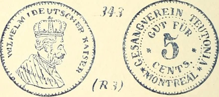An illustration from Le collectionneur illustré des monnaies canadiennes. Premier supplement annuel, juin 1892, 1892, leaf 11