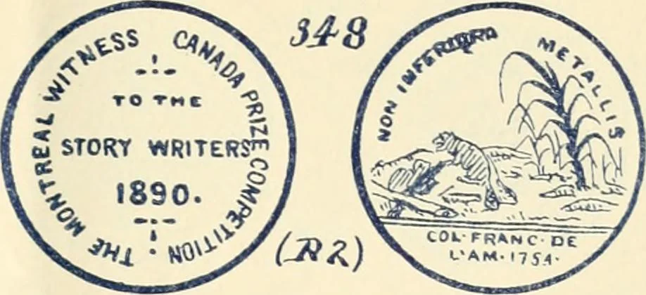 An illustration from Le collectionneur illustré des monnaies canadiennes. Premier supplement annuel, juin 1892, 1892, leaf 12