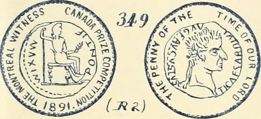 An illustration from Le collectionneur illustré des monnaies canadiennes. Premier supplement annuel, juin 1892, 1892, leaf 12