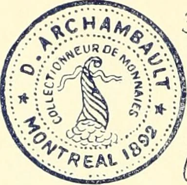 An illustration from Le collectionneur illustré des monnaies canadiennes. Premier supplement annuel, juin 1892, 1892, leaf 13
