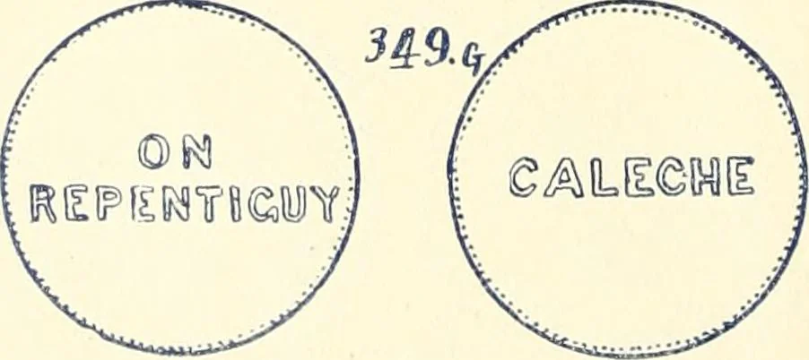 An illustration from Le collectionneur illustré des monnaies canadiennes. Premier supplement annuel, juin 1892, 1892, leaf 13