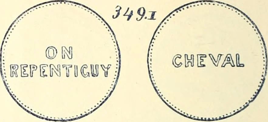 An illustration from Le collectionneur illustré des monnaies canadiennes. Premier supplement annuel, juin 1892, 1892, leaf 13