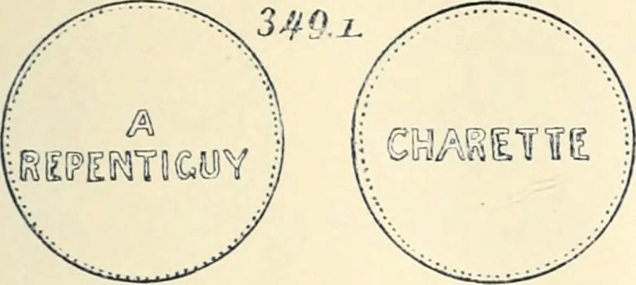 An illustration from Le collectionneur illustré des monnaies canadiennes. Premier supplement annuel, juin 1892, 1892, leaf 14