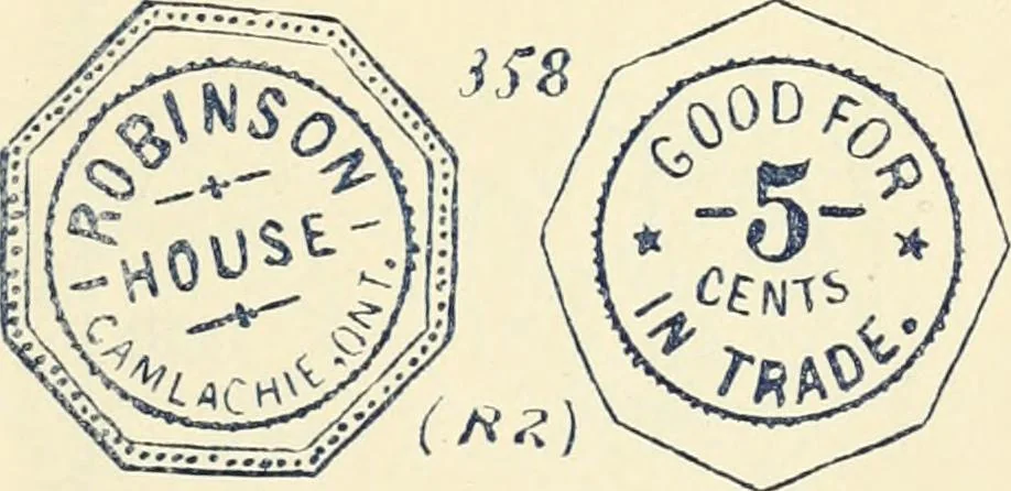 An illustration from Le collectionneur illustré des monnaies canadiennes. Premier supplement annuel, juin 1892, 1892, leaf 16
