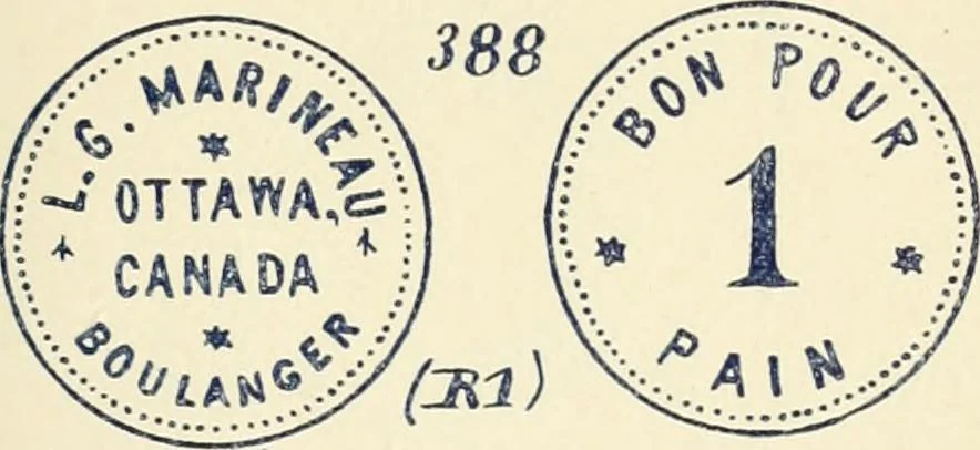 An illustration from Le collectionneur illustré des monnaies canadiennes. Premier supplement annuel, juin 1892, 1892, leaf 20