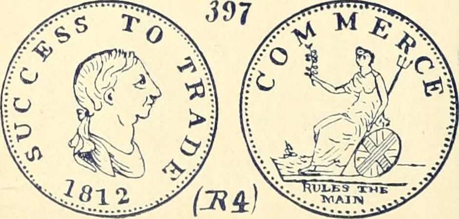 An illustration from Le collectionneur illustré des monnaies canadiennes. Premier supplement annuel, juin 1892, 1892, leaf 21