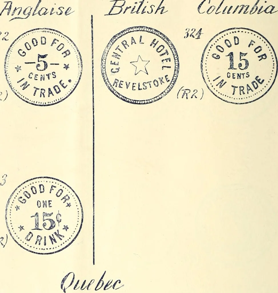 An illustration from Le collectionneur illustré des monnaies canadiennes. Premier supplement annuel, juin 1892, 1892, leaf 9
