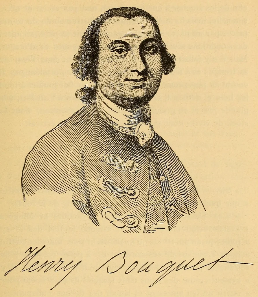 An illustration from Le Colonel Henry Bouquet, vainqueur des Peaux-Rouges de l'Ohio, 1906, leaf 43