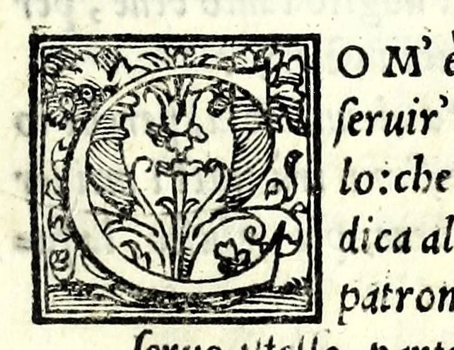 An illustration from Le comedie de'l facetissimo Aristofane, 1545, leaf 11