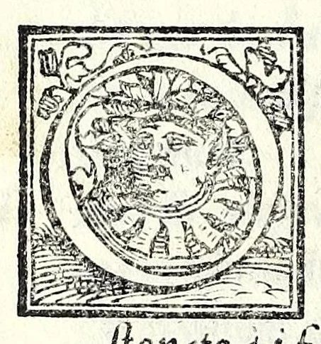 An illustration from Le comedie de'l facetissimo Aristofane, 1545, leaf 186