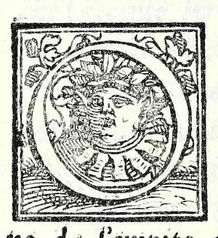 An illustration from Le comedie de'l facetissimo Aristofane, 1545, leaf 466