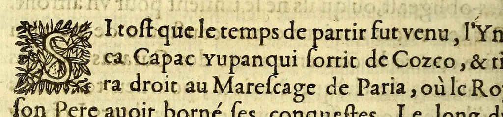 An illustration from Le commentaire royal, ov L'histoire des Yncas, roys dv Perv; contenant leur origine, depuis le premier Ynca Manco Capac, leur establissement, leur idolatrie, leurs sacrifices, leurs vies, leurs loix, leur gouuernement en paix & en guerre, leurs conquestes; les merueilles du temple du soleil; ses incroyables richesses, & tout l'estat de ce grand empire, auant que les Espagnols s'en fissent maistres, au temps de Huascar, & d'Atahuallpa. ... Oeuure curieuse, & tout à faict necessaire à l'intelligence de l'histoire des Indes., 1633, leaf 394