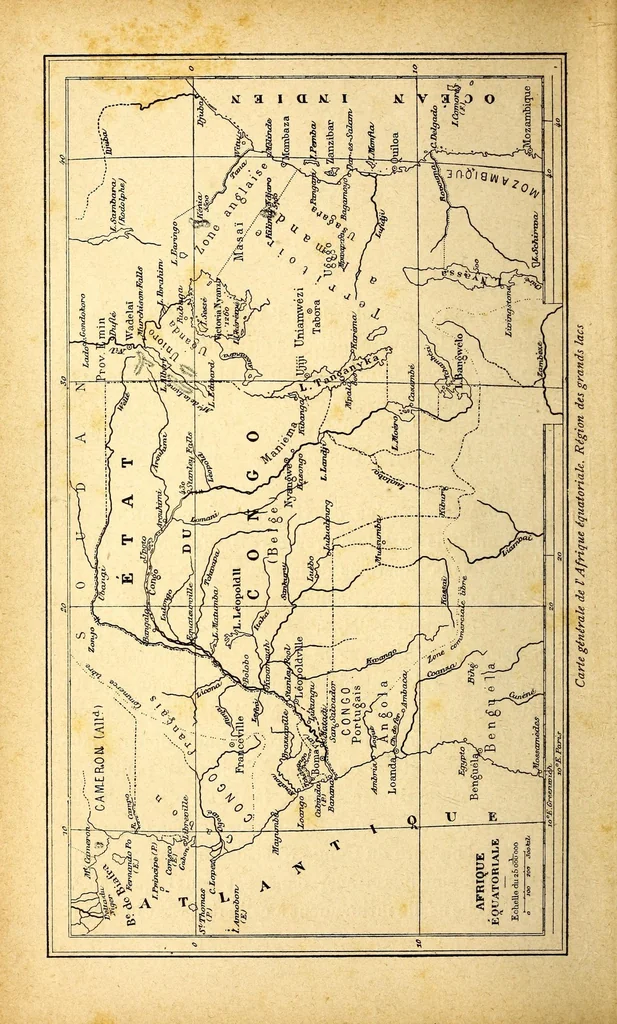 An illustration from Le Congo français illustré : géographie, ethnographie et histoire générale des découvertes dan le Bassin du Congo, 1890, leaf 10