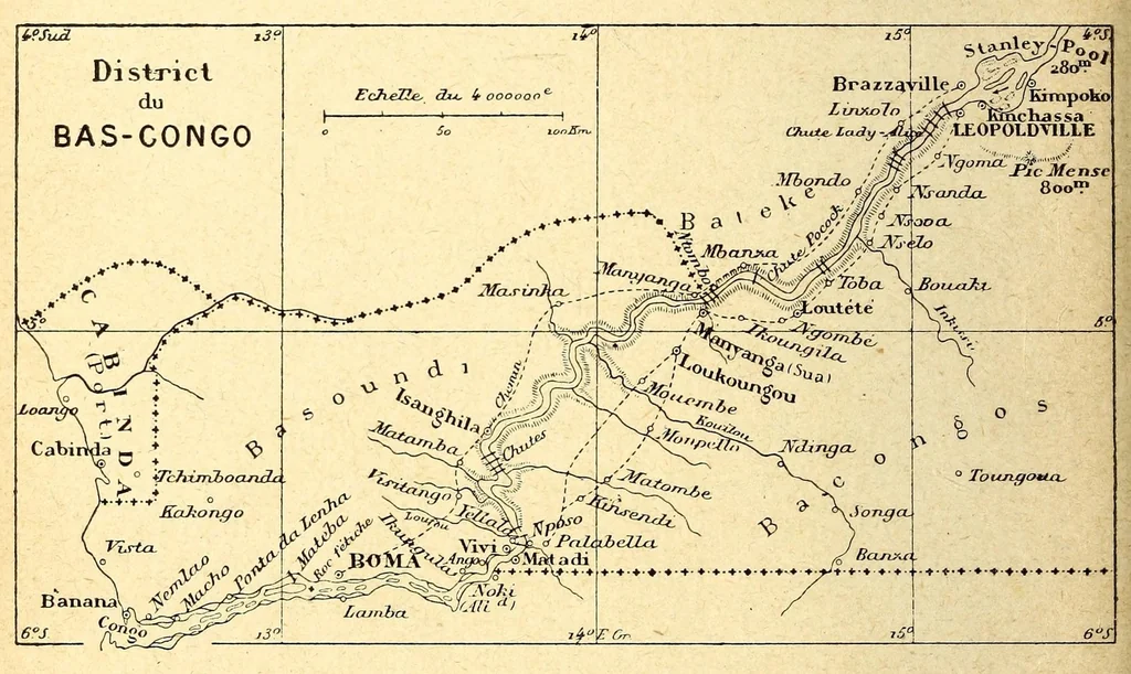 An illustration from Le Congo français illustré : géographie, ethnographie et histoire générale des découvertes dan le Bassin du Congo, 1890, leaf 170