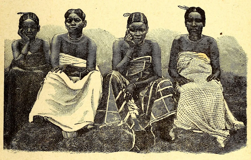 An illustration from Le Congo français illustré : géographie, ethnographie et histoire générale des découvertes dan le Bassin du Congo, 1890, leaf 181