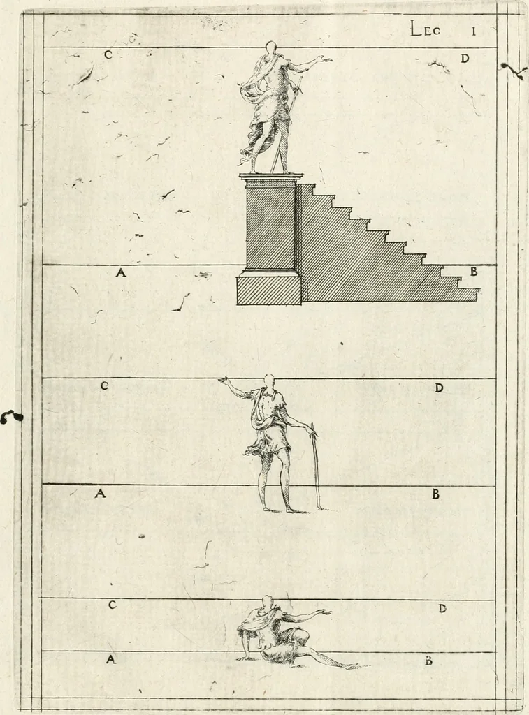 An illustration from Leçons de perspective positive, 1676, leaf 10