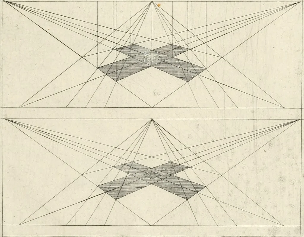 An illustration from Leçons de perspective positive, 1676, leaf 102