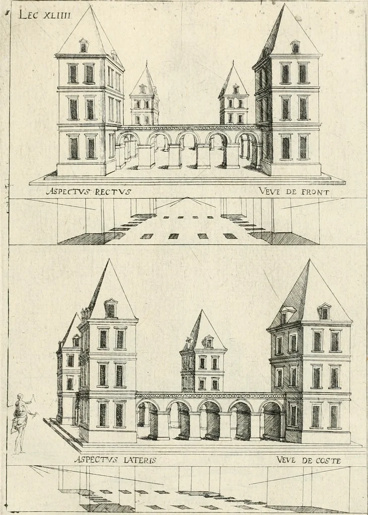 An illustration from Leçons de perspective positive, 1676, leaf 106