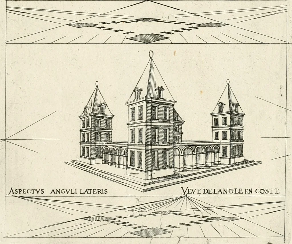 An illustration from Leçons de perspective positive, 1676, leaf 108