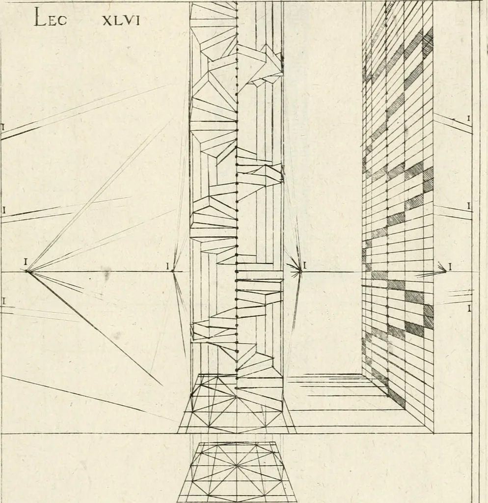 An illustration from Leçons de perspective positive, 1676, leaf 110