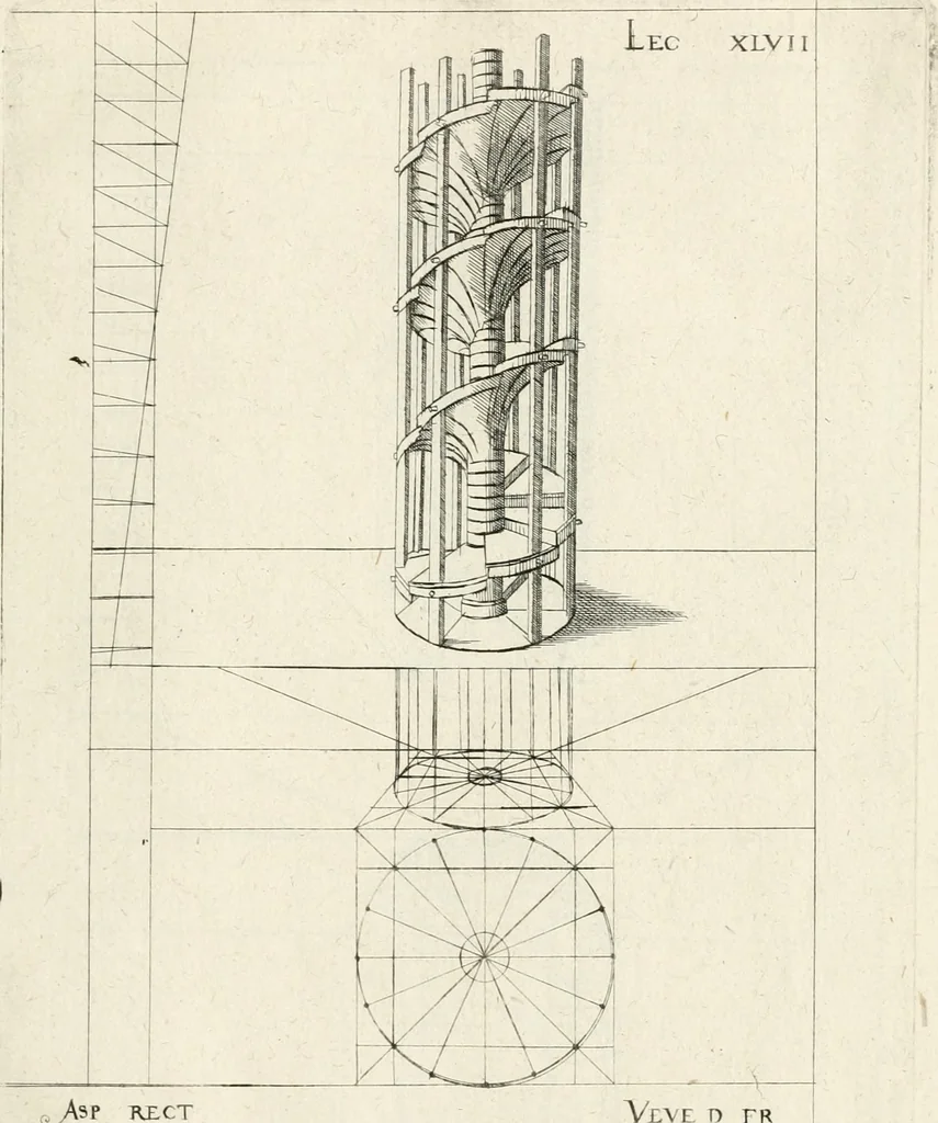 An illustration from Leçons de perspective positive, 1676, leaf 112