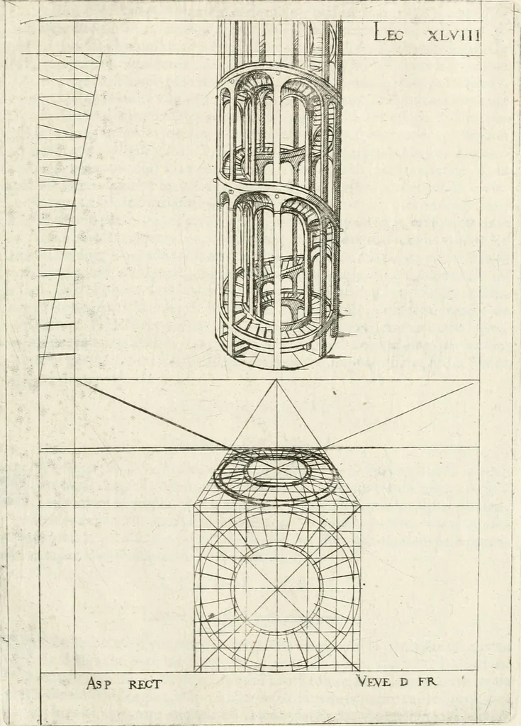 An illustration from Leçons de perspective positive, 1676, leaf 114