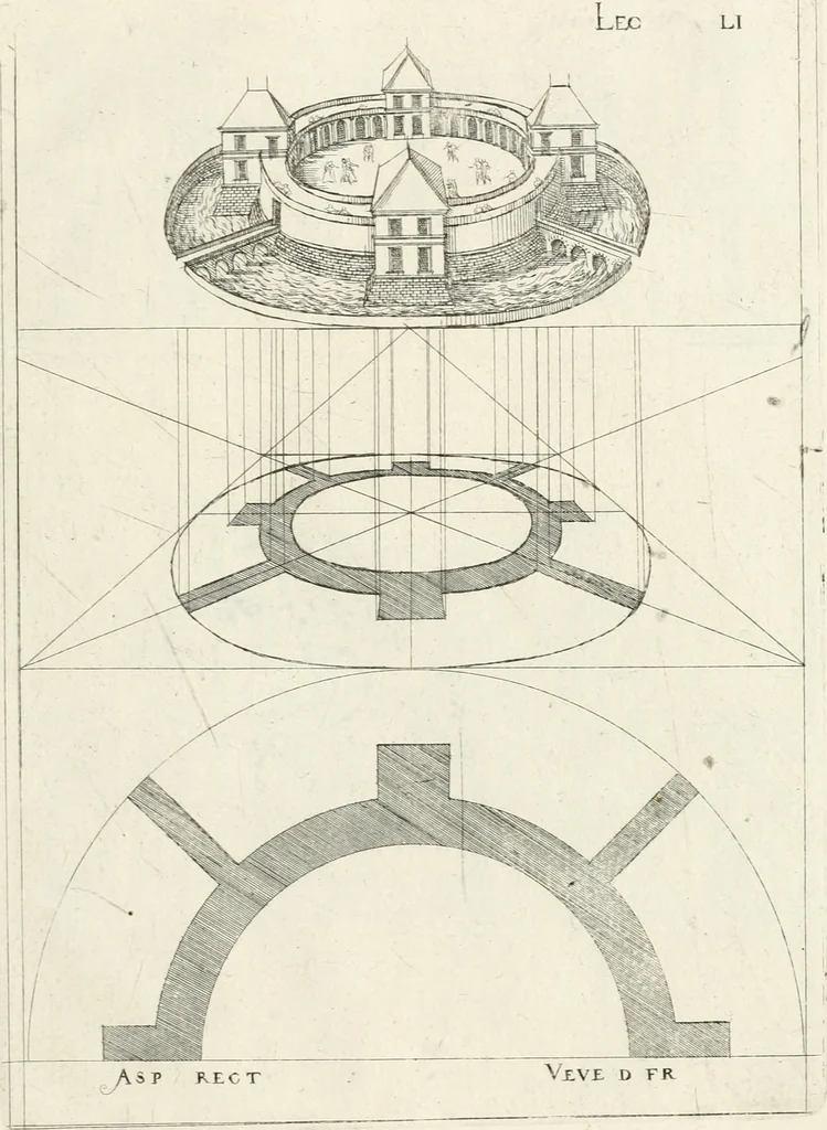 An illustration from Leçons de perspective positive, 1676, leaf 122