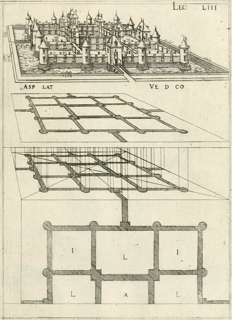 An illustration from Leçons de perspective positive, 1676, leaf 126