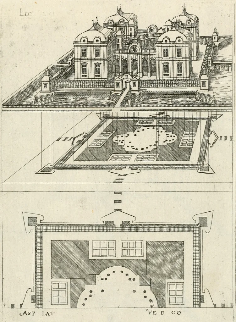 An illustration from Leçons de perspective positive, 1676, leaf 134