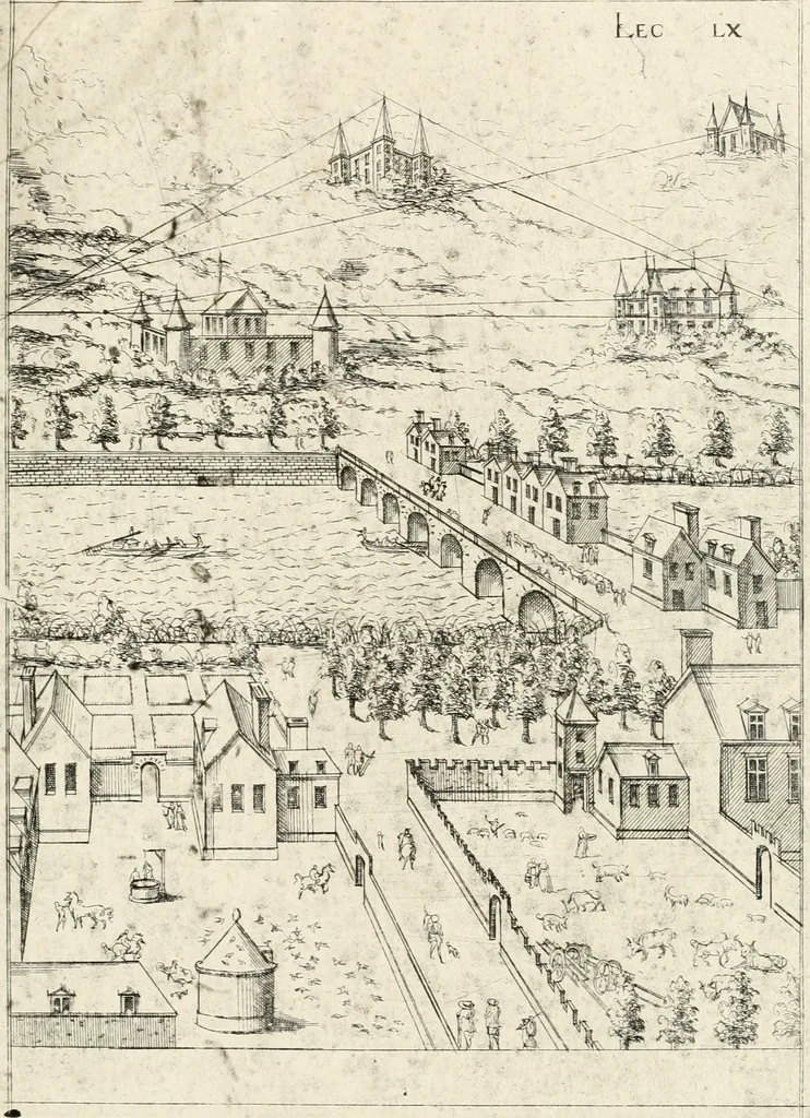 An illustration from Leçons de perspective positive, 1676, leaf 144