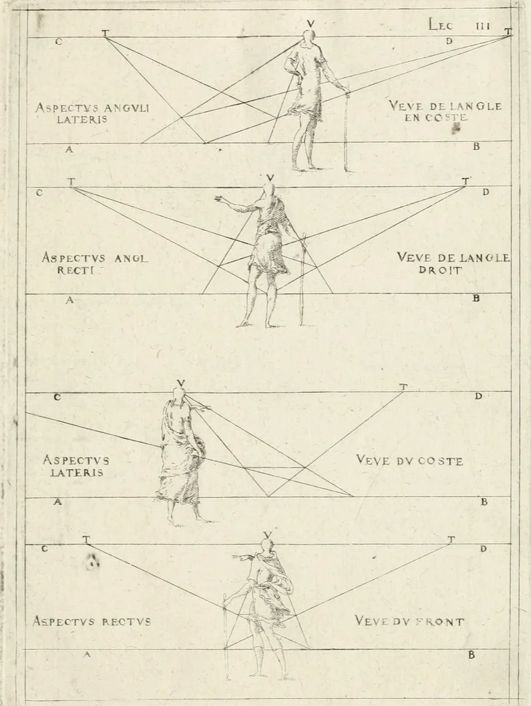 An illustration from Leçons de perspective positive, 1676, leaf 16
