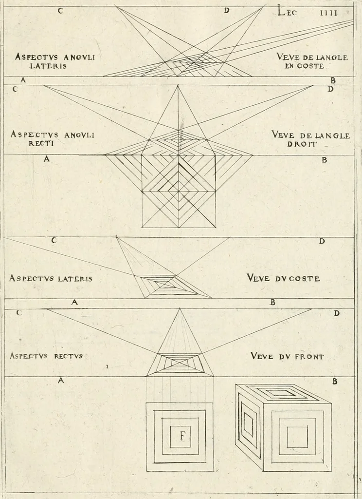 An illustration from Leçons de perspective positive, 1676, leaf 18