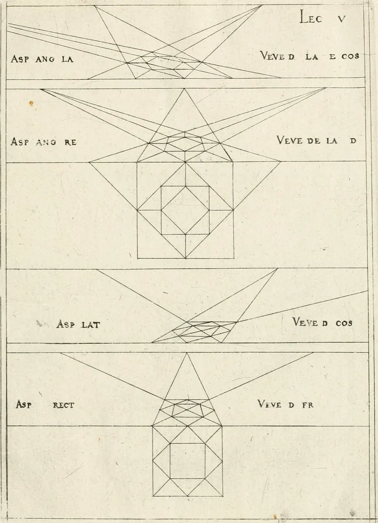 An illustration from Leçons de perspective positive, 1676, leaf 20