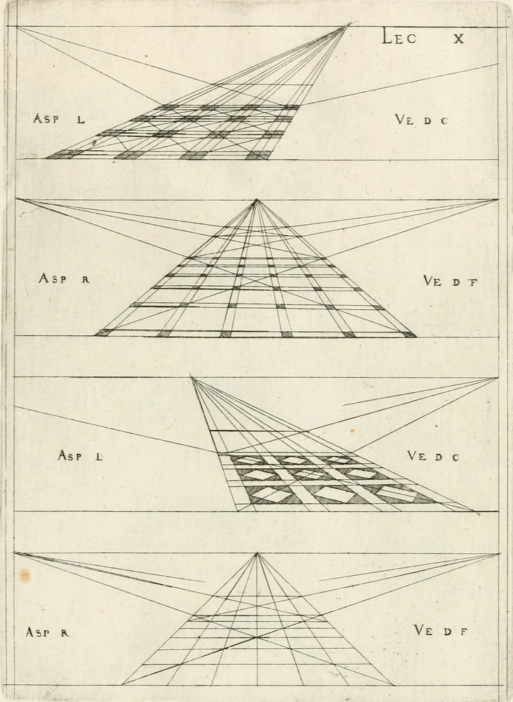 An illustration from Leçons de perspective positive, 1676, leaf 30