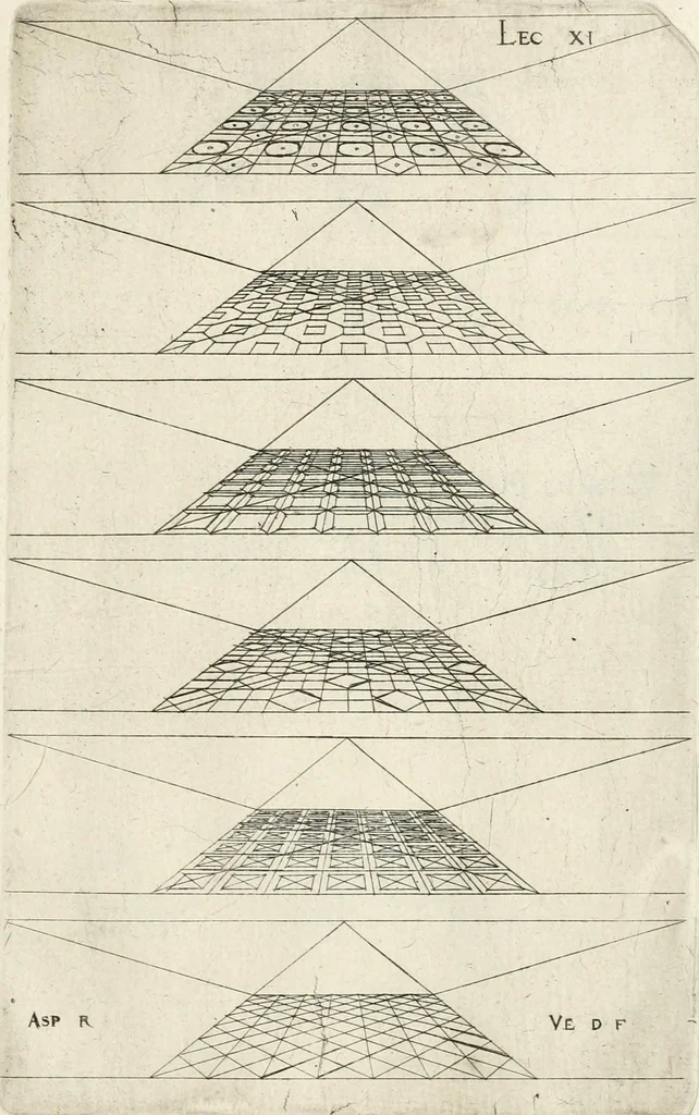 An illustration from Leçons de perspective positive, 1676, leaf 32