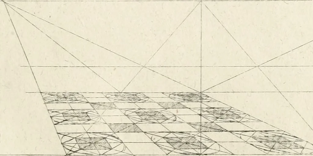An illustration from Leçons de perspective positive, 1676, leaf 34