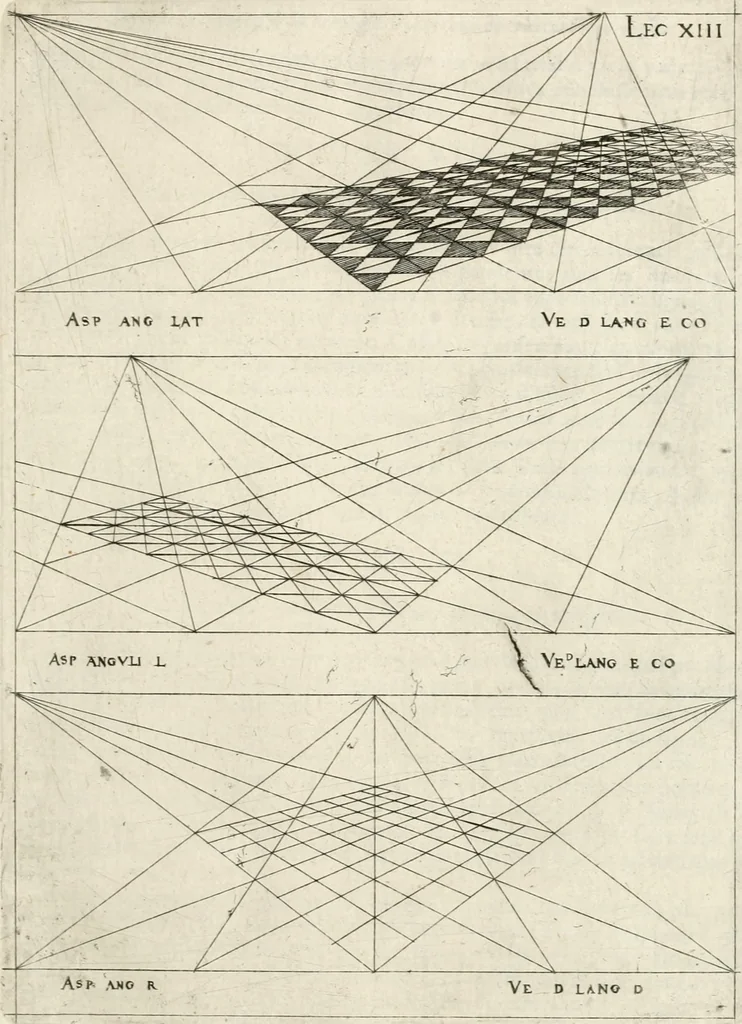 An illustration from Leçons de perspective positive, 1676, leaf 36