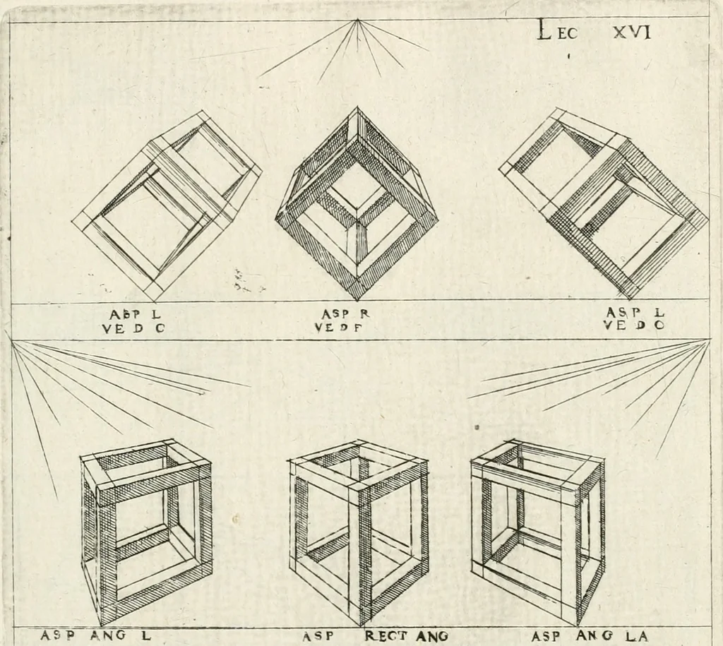 An illustration from Leçons de perspective positive, 1676, leaf 44