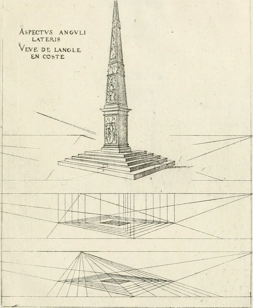 An illustration from Leçons de perspective positive, 1676, leaf 66