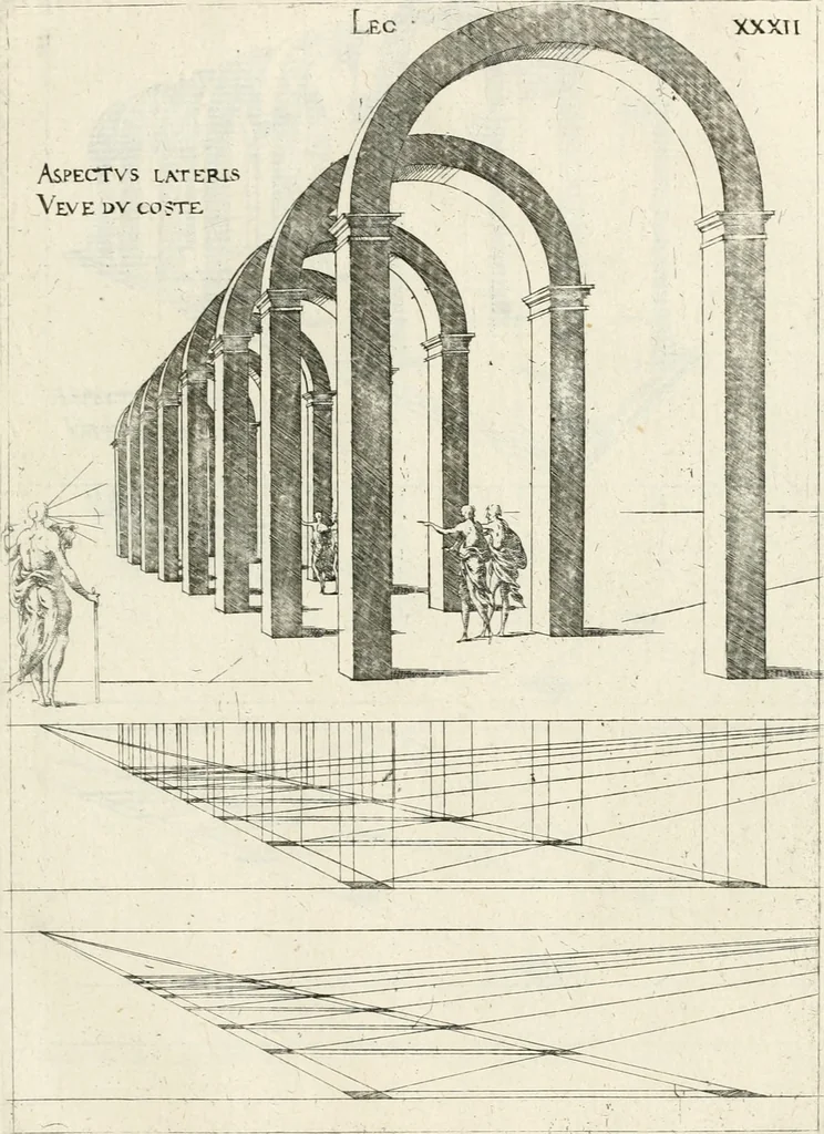 An illustration from Leçons de perspective positive, 1676, leaf 80