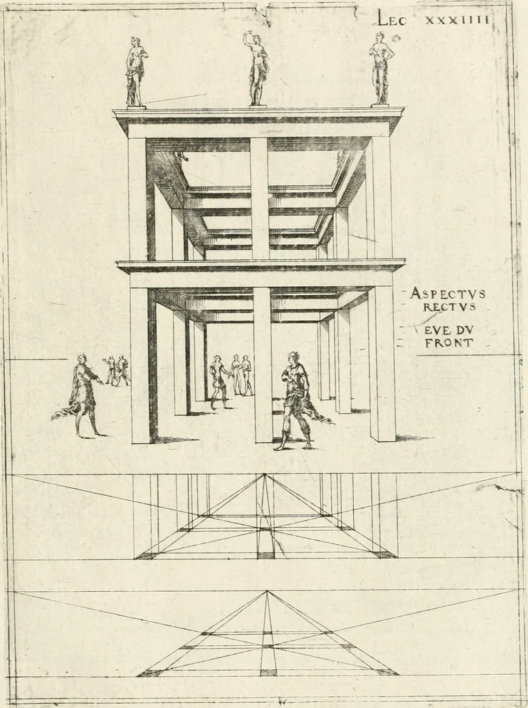 An illustration from Leçons de perspective positive, 1676, leaf 84
