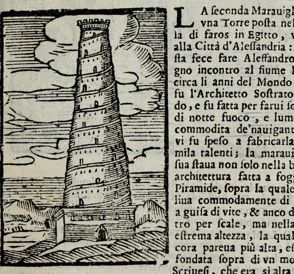 An illustration from Le cose marauigliose dell' alma citta di Roma : doue si tratta delle chiese, stationi, reliquie & corpi santi : et di diuersi maritaggi di pouere zitelle, che si fanno : con la guida romana, che insegna facilmente a' forastieri di ritrouare le cose più notabili di Roma : i nomi de' sommi pontefici, imperatori & altri principi christiani : con le principali poste d'Italia : di nuo[u]o corrette, ampliate & ornate di bellissime figure : con vn' aggiunta di tutte le cose fatte da Clemente VIII. e da Paolo V. fel. mem. : le sette merauiglie del mondo, & altre cose notabili, 1636, leaf 105