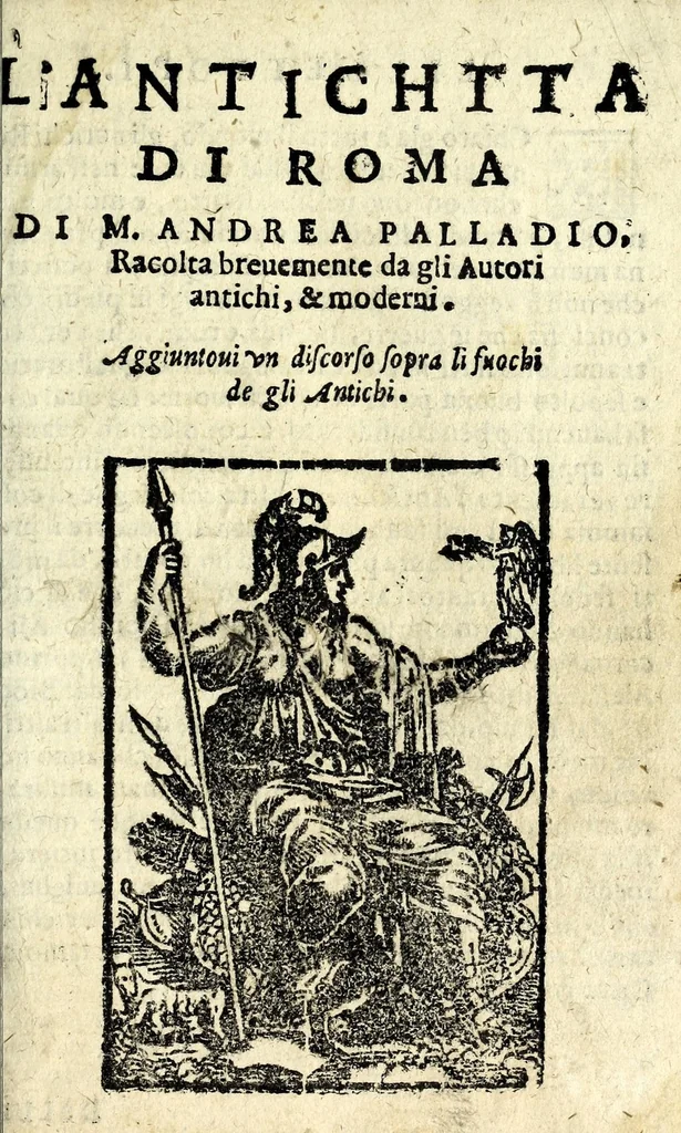 An illustration from Le cose maravigliose dell'alma citta di Roma : doue si tratta delle chiese, stationi, & reliquie de'corpi santi, che vi sono : con vn trattato d'acquistar l'indulgentie : la gvida romana che in segna facilmente a i forastieri a ritrouare le più notabil cose di Roma : li nomi de i sommi pontefici, imperatori, & altri principi christiani ... tvtti novamente pvrgati, & corretti, et vna epistola del cardinale Borromeo del giubileo dell'anno Santo, 1575, leaf 89