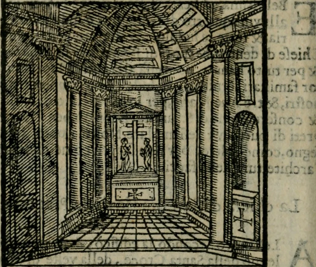 An illustration from Le cose maravigliose dell'alma citta di Roma : anfiteatro del mondo, 1600, leaf 101