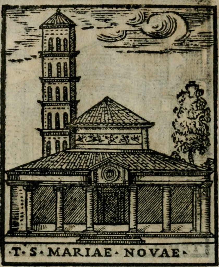 An illustration from Le cose maravigliose dell'alma citta di Roma : anfiteatro del mondo, 1600, leaf 117