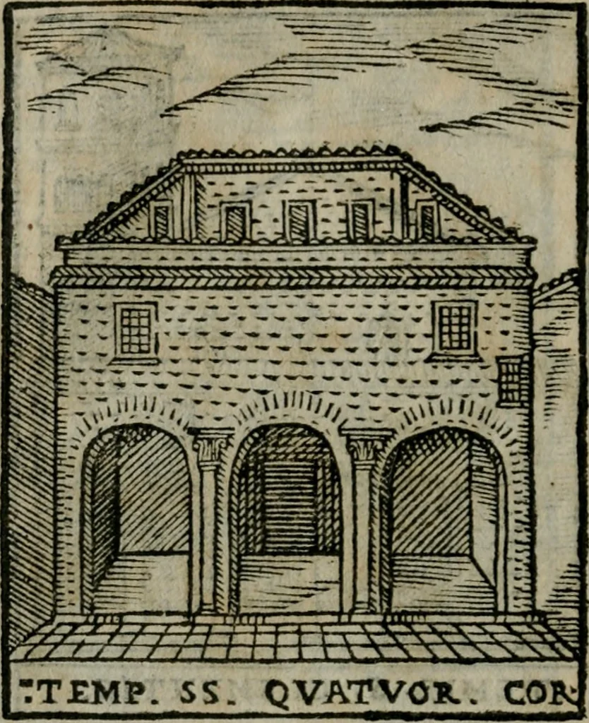 An illustration from Le cose maravigliose dell'alma citta di Roma : anfiteatro del mondo, 1600, leaf 119
